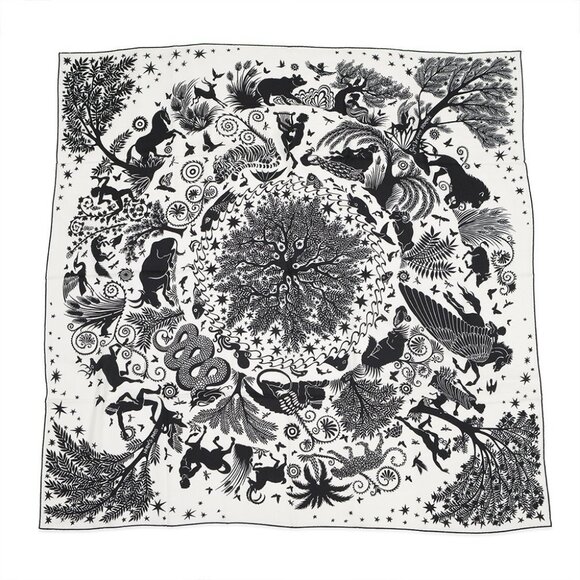 HERMES Giant Square Sous le Charme d'Orphee Be seduced by the charm of Orphe. - Picture 2 of 6